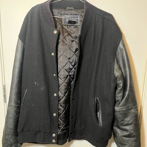 Vintage xxl varsity jacket wool and leather